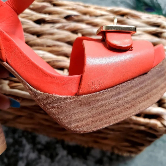 Tory Burch Tatum Nectatine Platform Heels - Picture 10 of 13